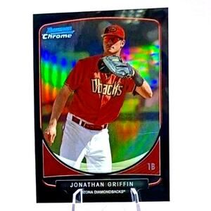 2013 Bowman - Prospects Chrome Jonathan Griffin #BCP2 Black Refractor /99 (RC)